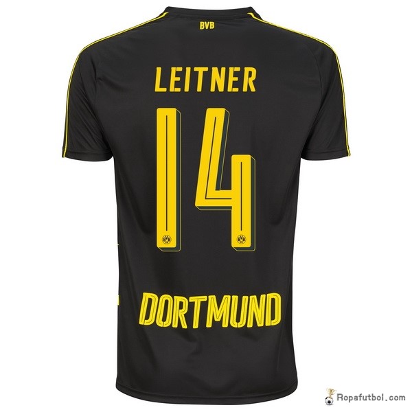 Camiseta Borussia Dortmund Replica Segunda Ropa Leitner 2016/17 Negro